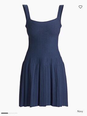 STAUD Ellison Mini dress (Navy)